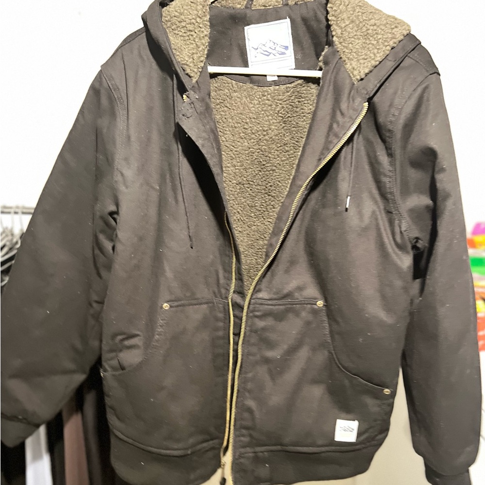 Men's Black Hooded Performance Jacket